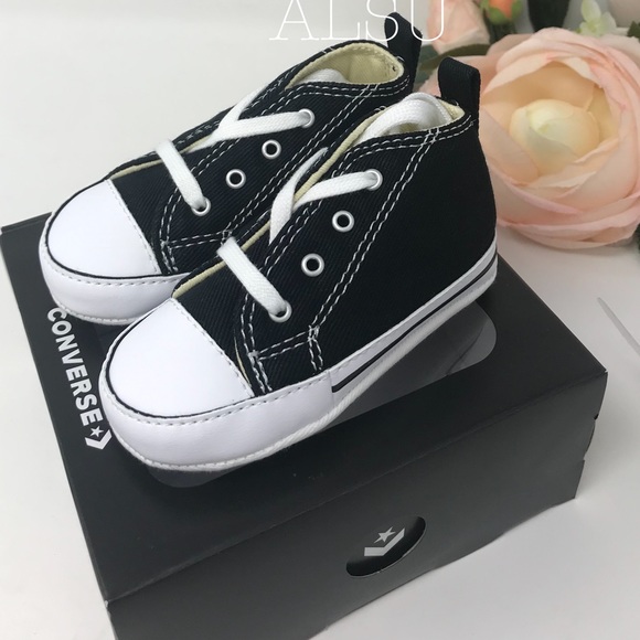 Converse Other - Converse Chuck Taylor First Star HI Black, crib